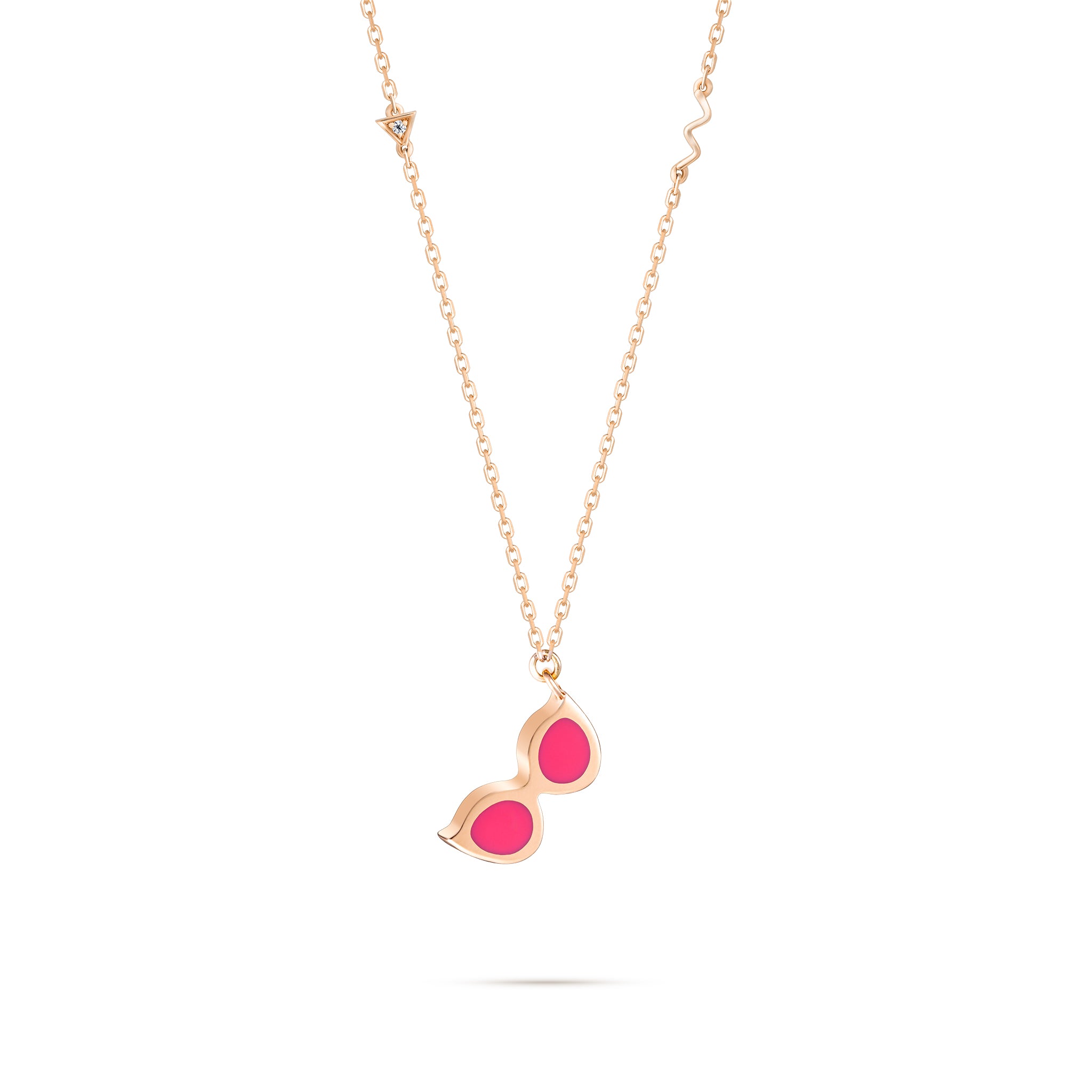 Shiny Shades Pendant - Rose Gold (Pink)