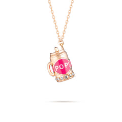 Fantasy Diamond Cup Pendant - Rose Gold (Pink)
