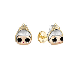 lol Kids Jewellery - Miss Baby gold Earrings (Small)