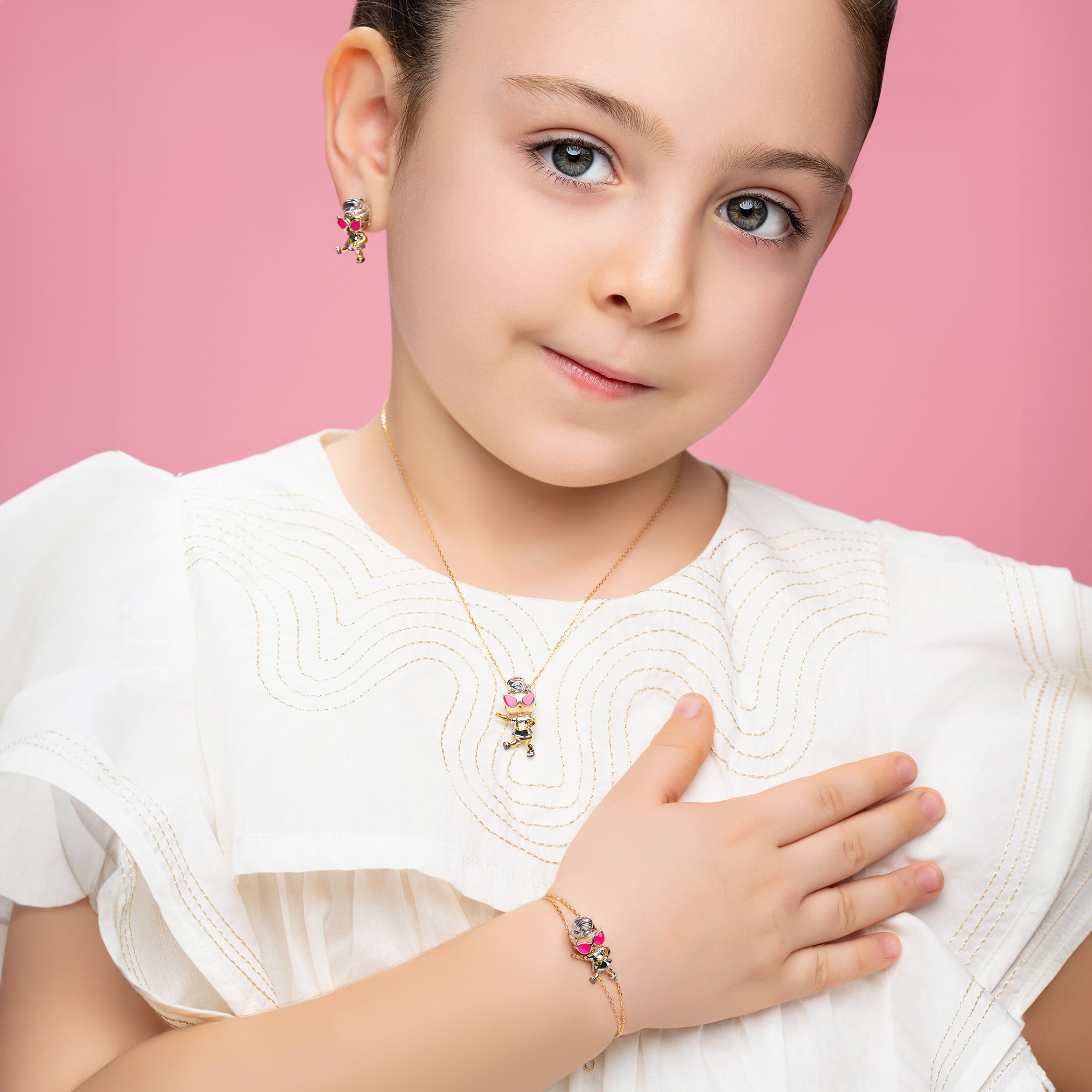 Kid’s Jewellery - Grunge Grrrl gold Pendant