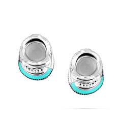 QT Shoes White Gold Earrings - KLA & LOL Kids Jewelry