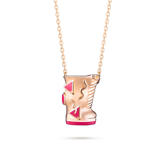 Glam Boots Pendant - Rose Gold (Pink)
