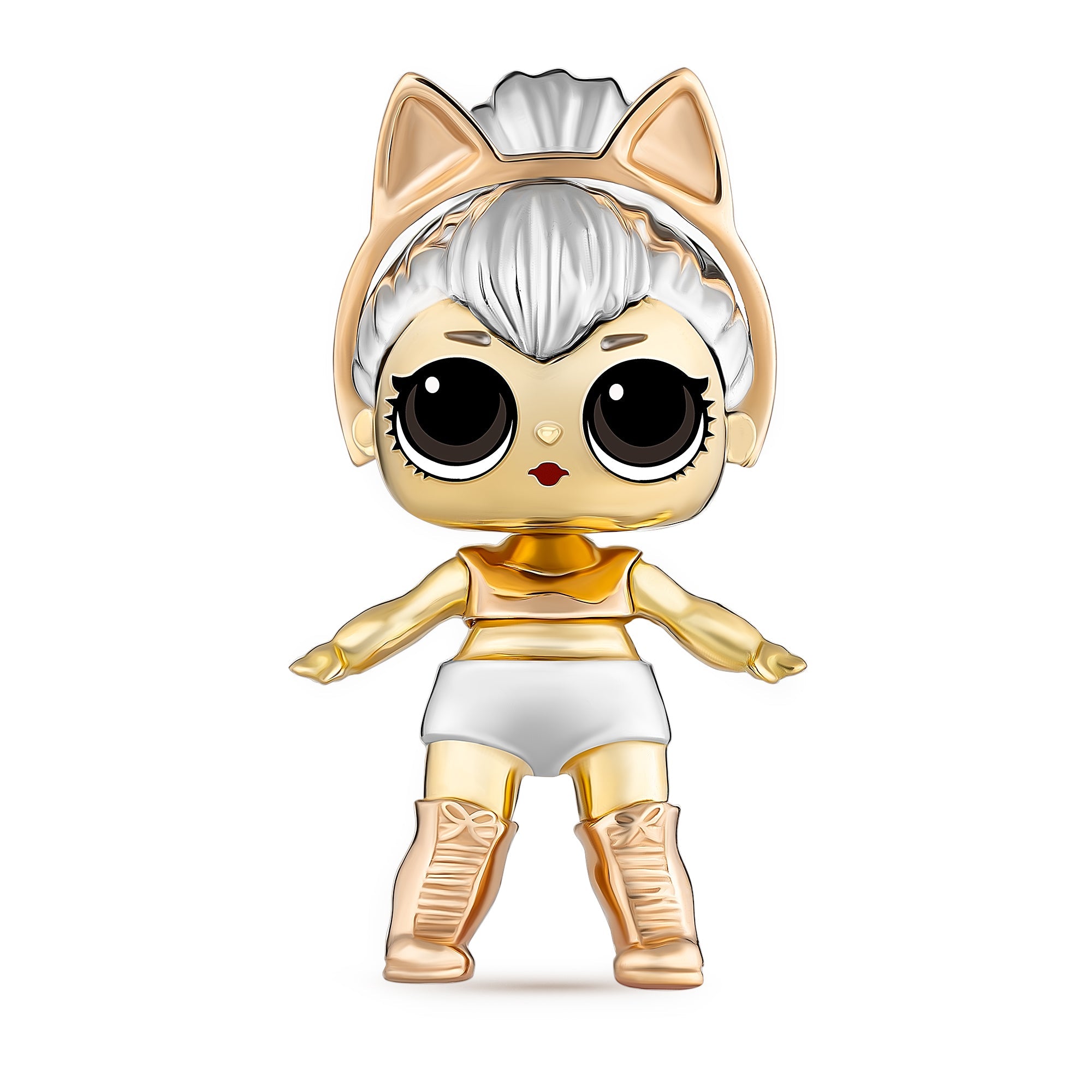 lol Jewellery - Kitty Queen gold Earrings