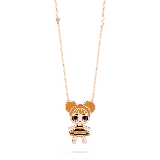 Queen Bee 2D Gold Pendant - KLA Jewelry