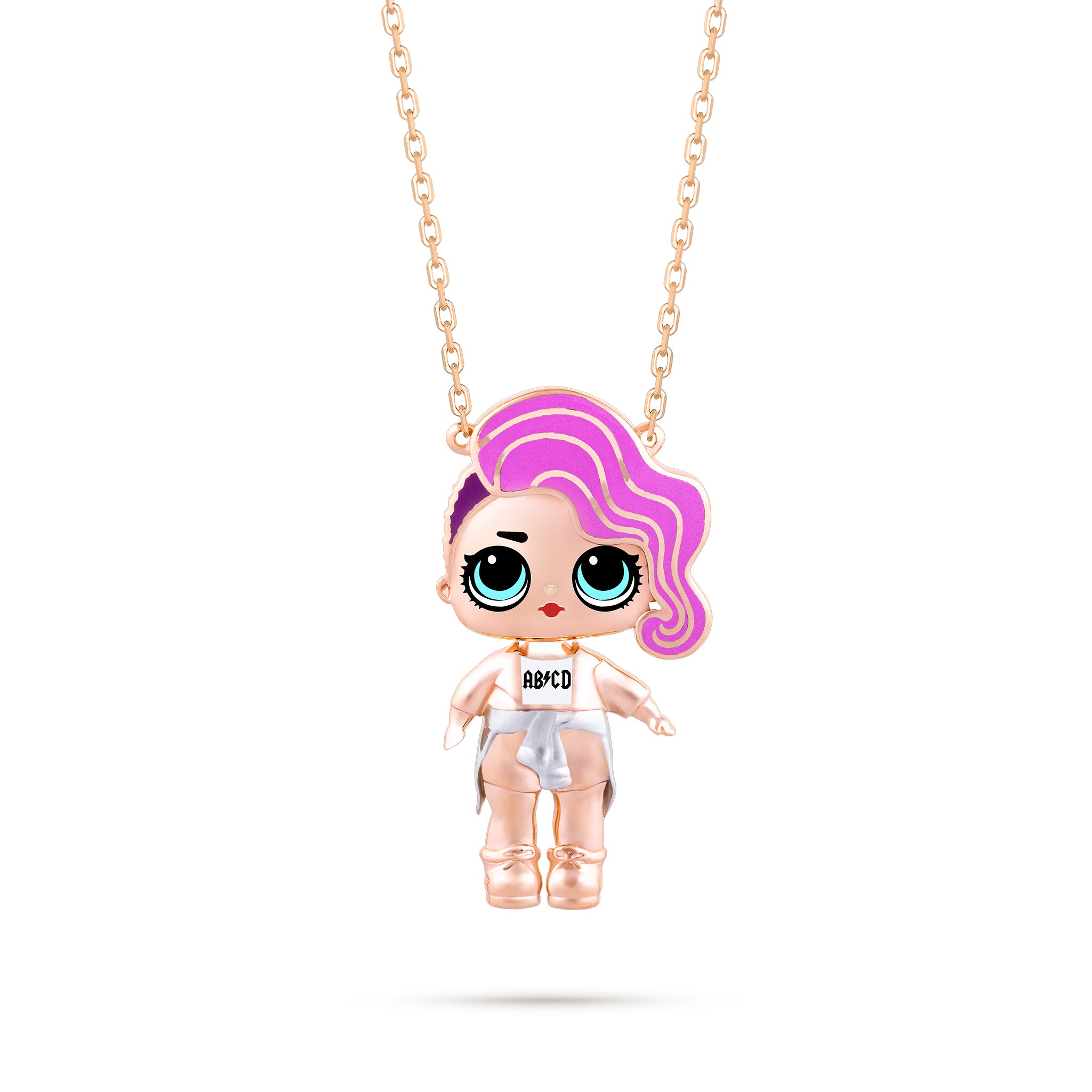 Rocker 2D Gold Pendant - KLA & LOL Kids Jewelry