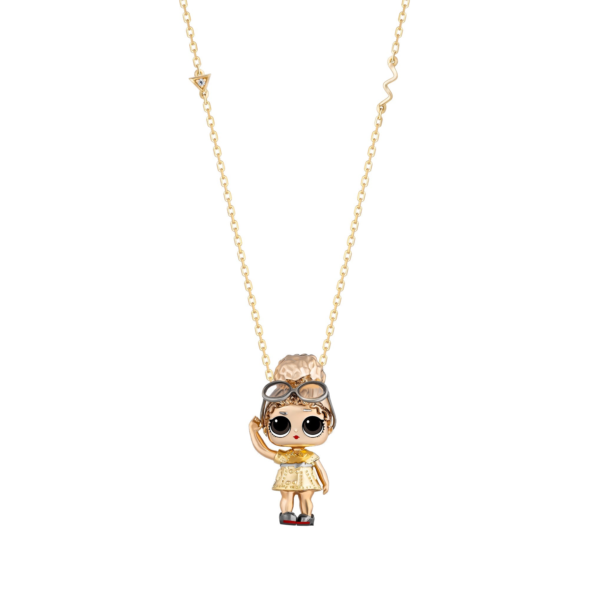 LOL Boss Queen doll Gold Pendant for Kids
