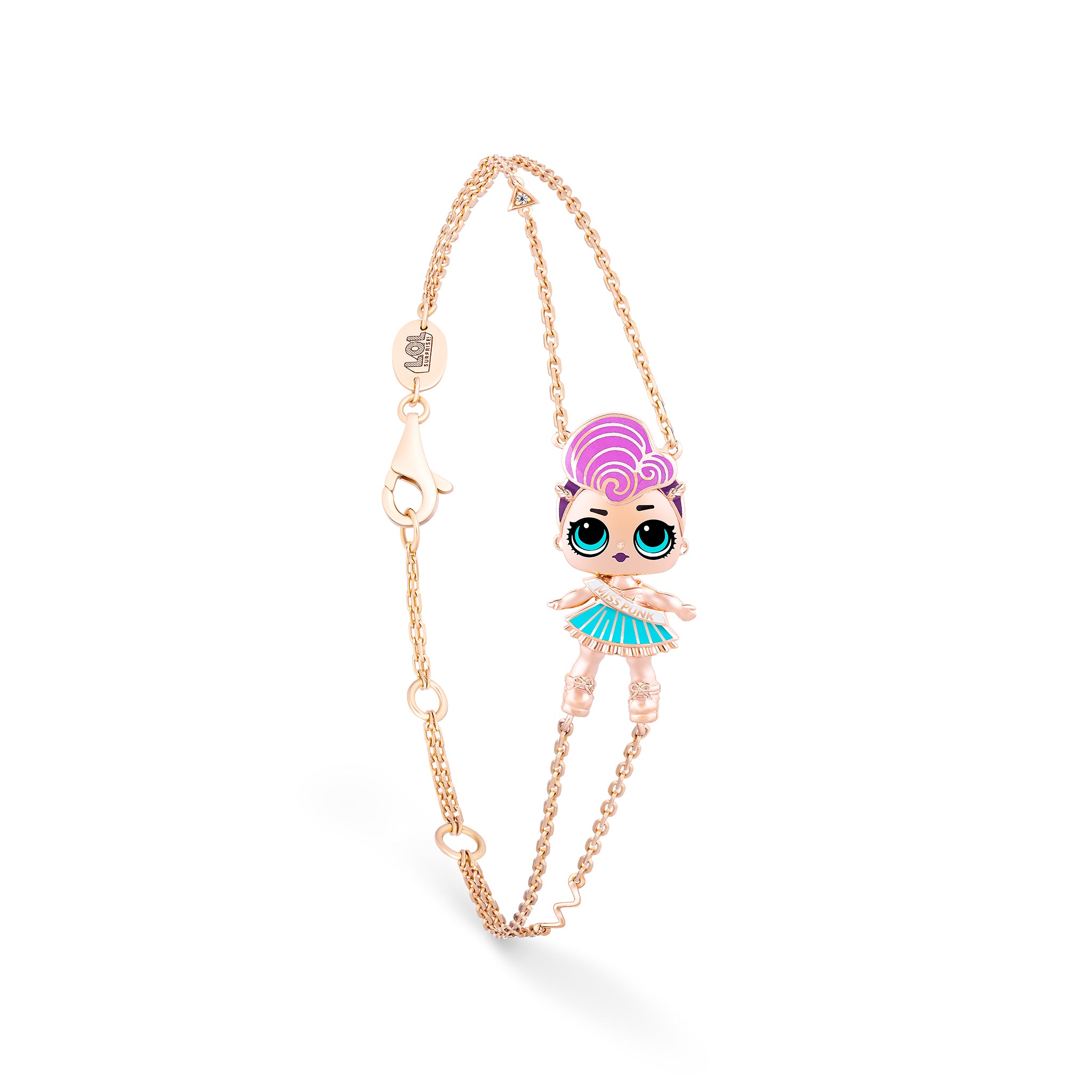 Miss Punk 2D Bracelet - LOL & KLA Kids Gold Jewelry