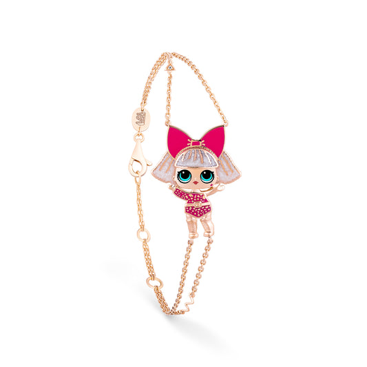 Diva Flat Bracelet - Shine in 18k Gold & Diamonds