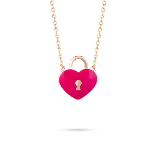 Flying Heart Pendant - Rose Gold (Pink)