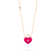 Flying Heart Pendant - Rose Gold (Pink)
