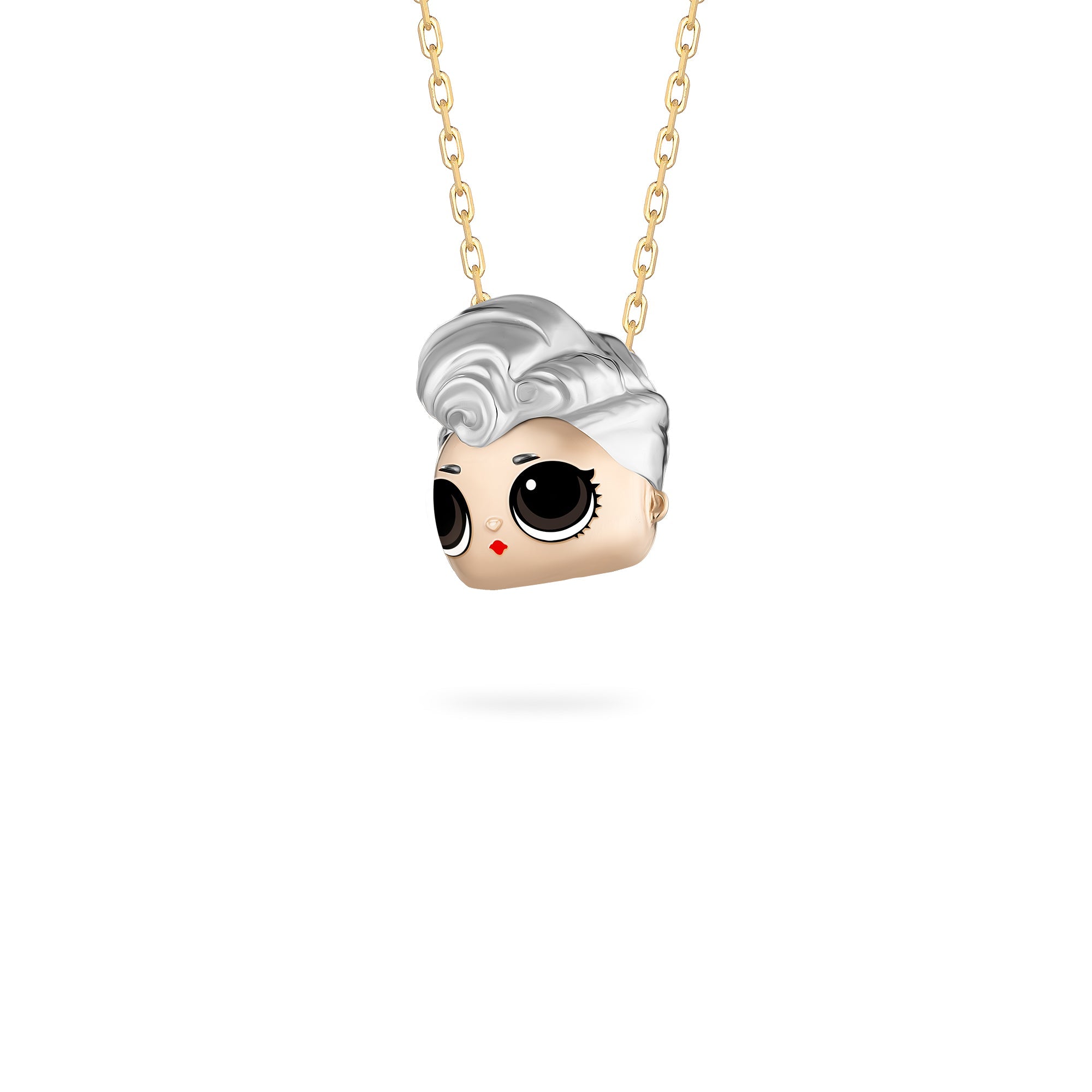 LOL Jewellery - Miss Punk Pendant in 18k Gold for Kids