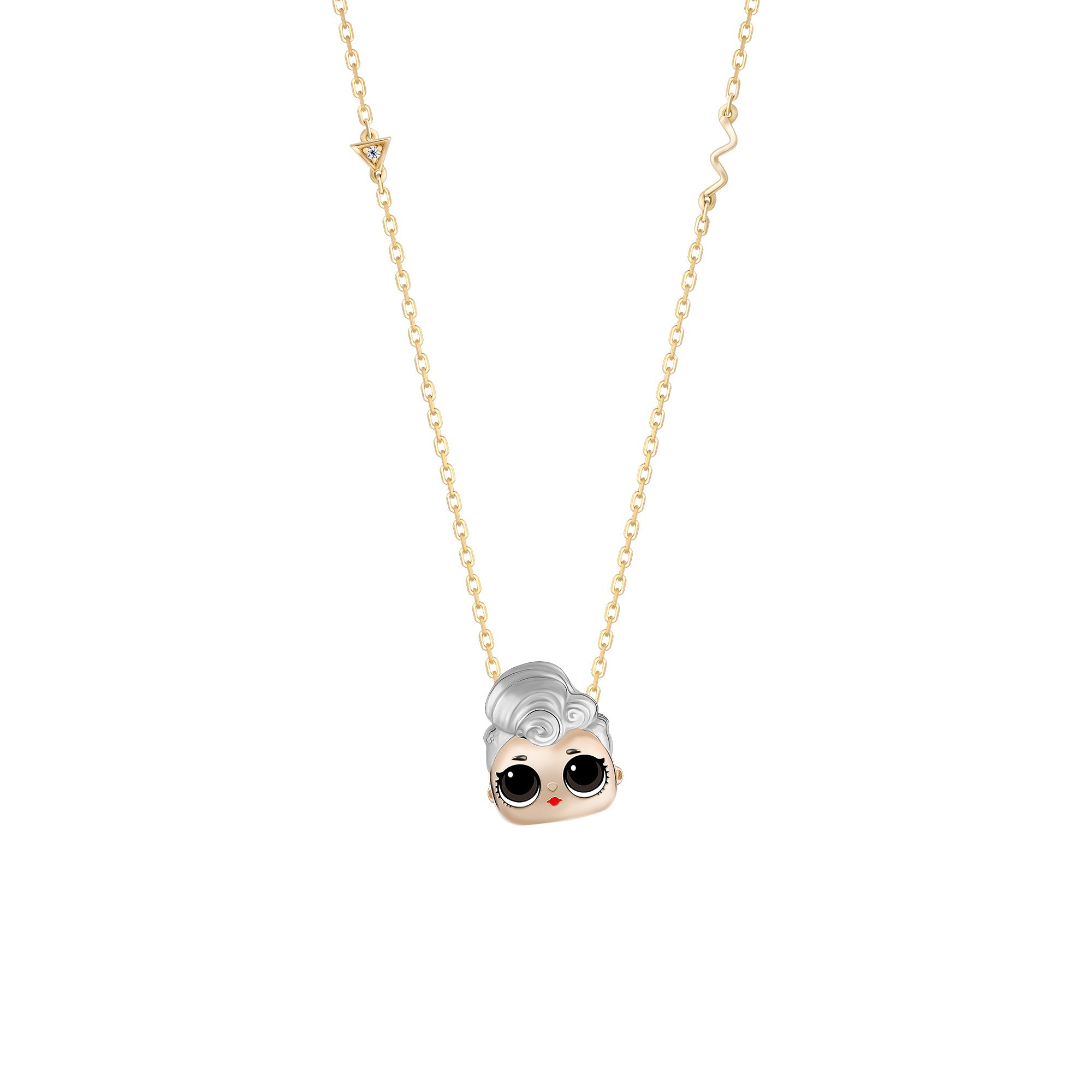 LOL Jewellery - Miss Punk Pendant in 18k Gold for Kids