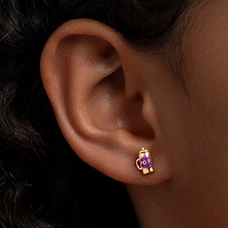 Fantasy Cup Earrings - Rose Gold (Pink)