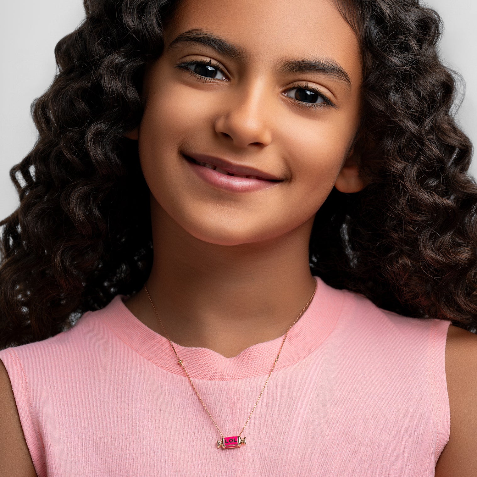 Sweet Candy Pendant - Yellow Gold (Purple)