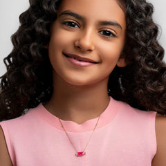 Sweet Candy Pendant - Yellow Gold (Purple)