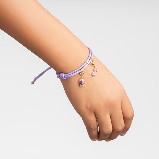 Shiny Shades Charm - Yellow Gold (Purple)