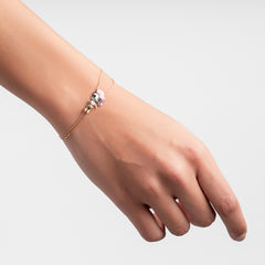 Rocker 2D Bracelet - Shine in KLA Gold & Diamonds