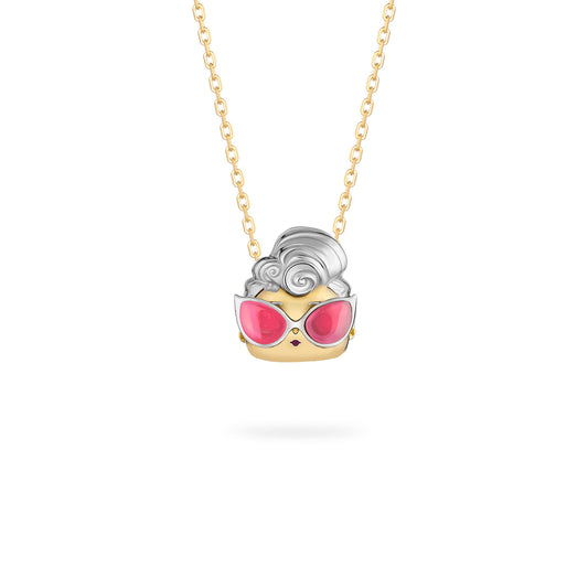 Grunge Grrrl Gold Pendant - Kid's 3D Jewelry