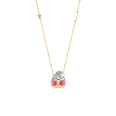 Grunge Grrrl Gold Pendant - Kid's 3D Jewelry