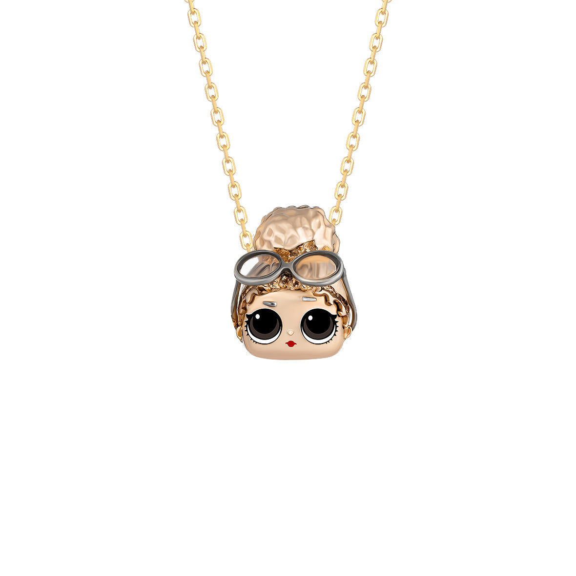 Boss Queen gold head gold Pendant for kids | KLA-jewelry