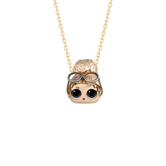 Boss Queen gold head gold Pendant for kids | KLA-jewelry