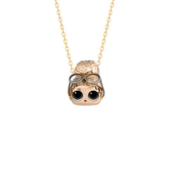 Boss Queen gold head gold Pendant for kids | KLA-jewelry