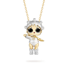 lol Cosmic Queen Kid's Gold Pendant - Shine in 3D