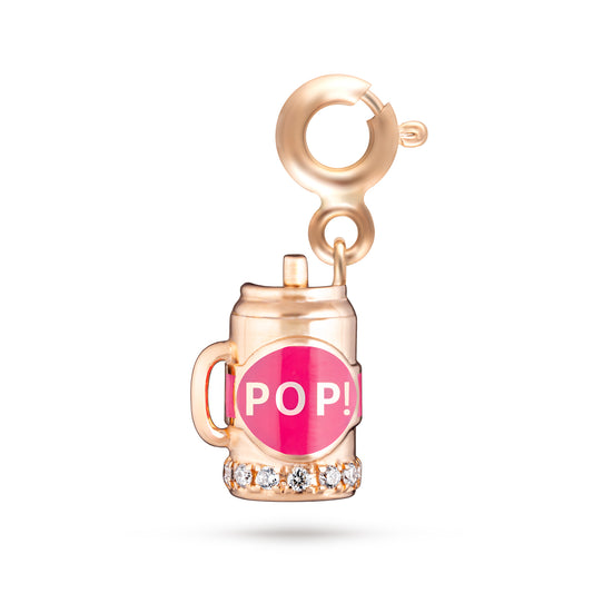Fantasy Diamond Cup Charm - Rose Gold (Pink)