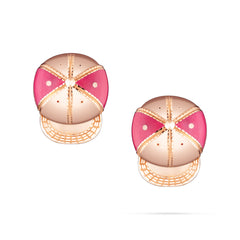 L.O.L Rose Gold Cap Earrings | KLA Jewelry