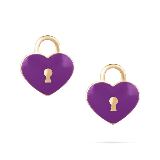 18k Gold Flying Heart Earrings - KLA Jewelry