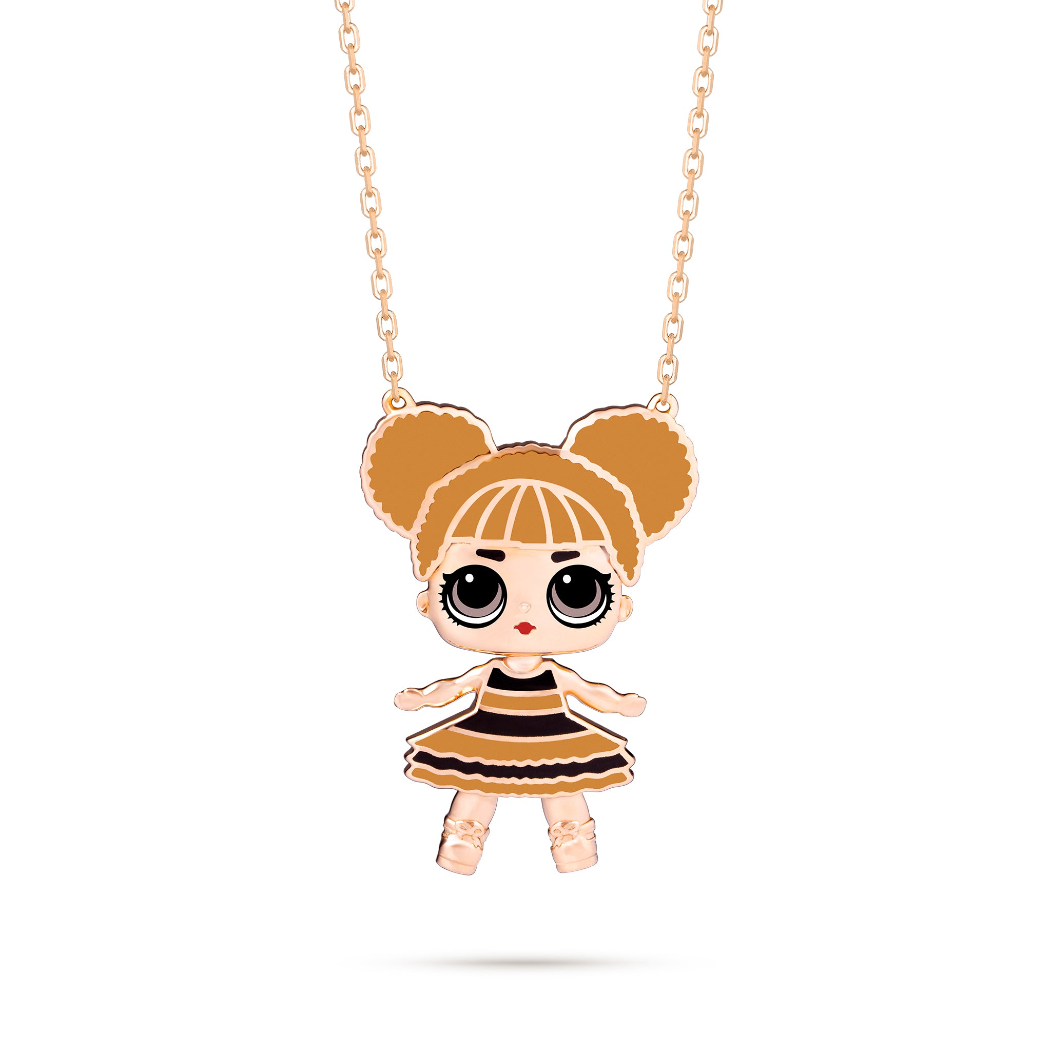 Queen Bee 2D Gold Pendant - KLA Jewelry
