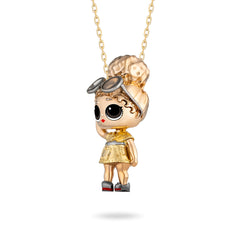 LOL Boss Queen doll Gold Pendant for Kids
