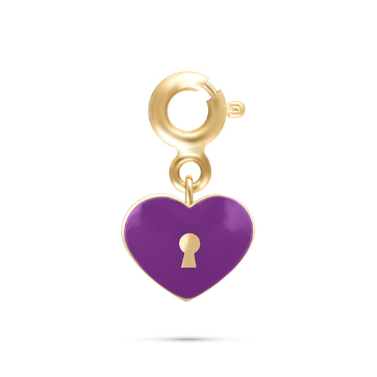 Gold Flying Heart Charm - KLA | LOL Jewelry