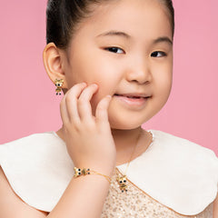 🐝 LOL Surprise Queen Bee Earrings | 18k Gold Kids Jewelry