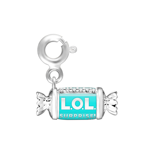 White Gold Sweet Diamond Candy Charm - KLA Jewelry