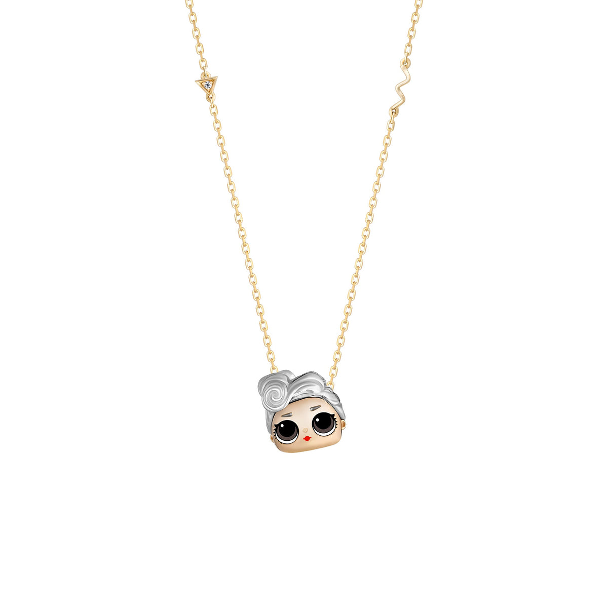 LOL Jewellery - Queen Pendant in 18k Gold (Small)