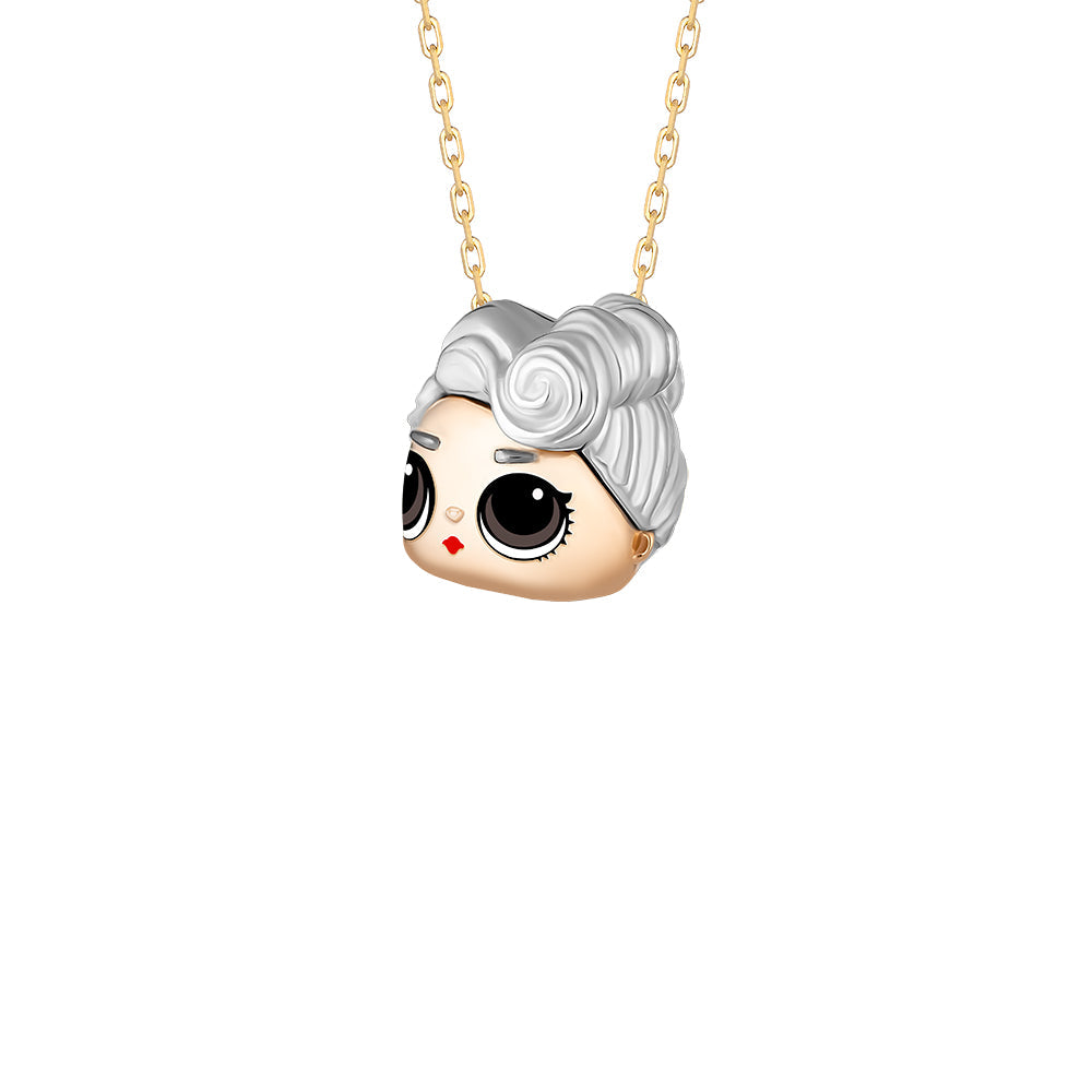 LOL Jewellery - Queen Pendant in 18k Gold (Small)