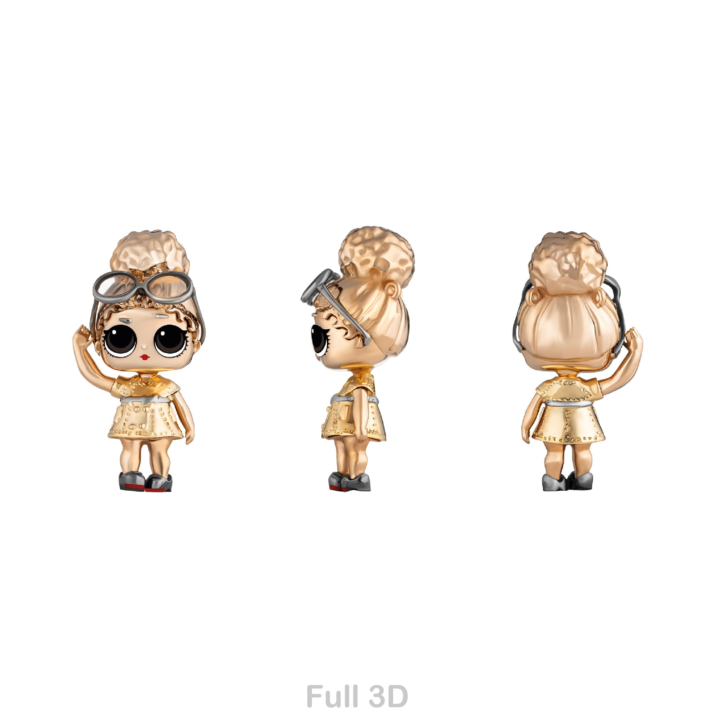 LOL Boss Queen doll Gold Pendant for Kids