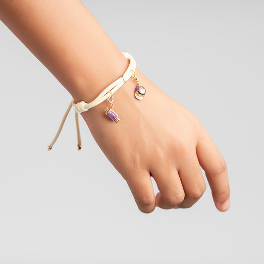 LOL Jewelry: White Cord Bracelet for Kids
