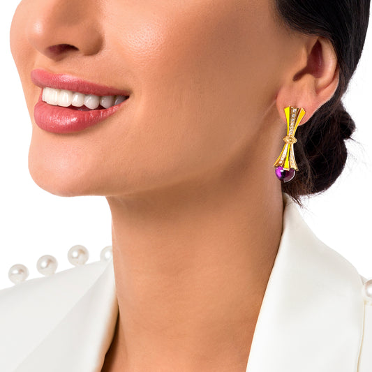 woman wearing Adoro jewelry earring 